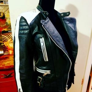 1970s Echtes Leder motorcycle leather jacket